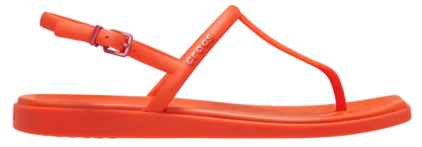 Image of Crocs Women Miami Thong Flips Lava 6
