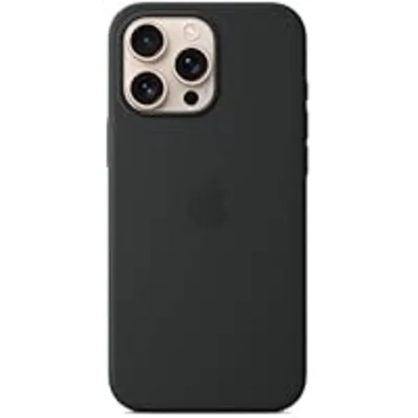 Image of Apple Silicone Case with MagSafe for iPhone 16 Pro - Black