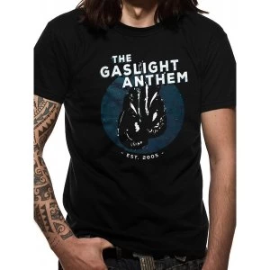 Image of Gaslight Anthem - Gloves Mens X-Large T-Shirt - Black