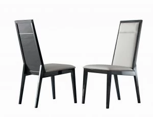 Image of Biba Lombard Dining Chair Pair Grey
