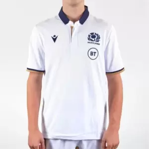 Image of Macron Scotland Alternate Classic Rugby Shirt 2020 2021 - White
