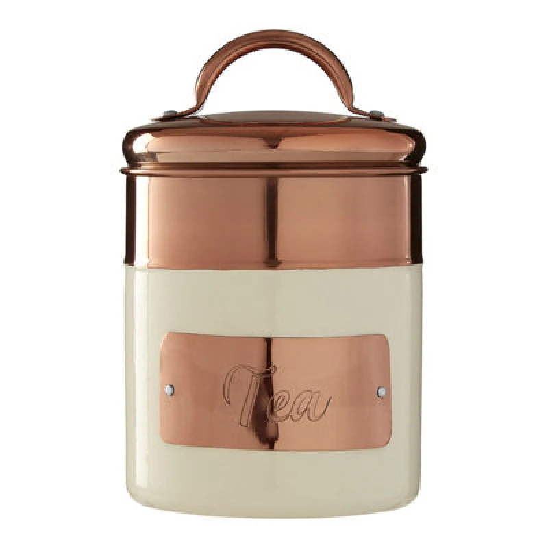 Image of Premier Housewares Interiors by Premier Prescott Cream And Copper Utensil Holder Cream