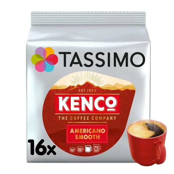 Image of Tassimo Kenco Americano Smooth Coffee 16 Pods