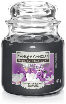 Image of Yankee Medium Single Wick Jar Candle - Midnight Mangolia