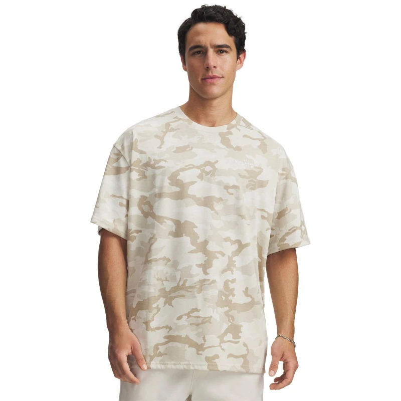 Image of Under Armour UA Ath Dpt AOP SS Stone/White male M