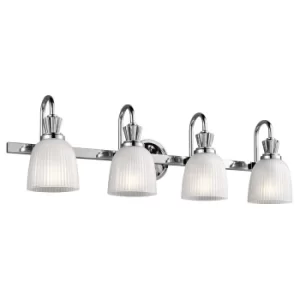 Image of Cora 4 Light Bathroom Wall Light Polished Chrome IP44, G9