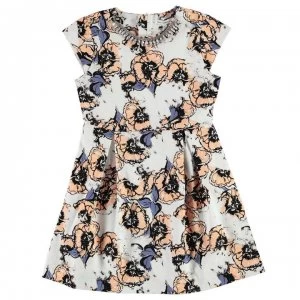 Image of French Connection Winter Dress - White/Black