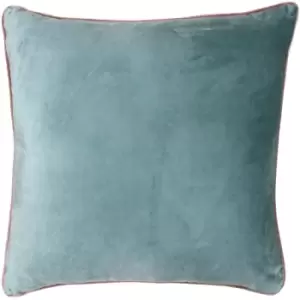 Image of Riva Home Meridian Cushion Cover (55 x 55cm) (Mineral/Blush) - Mineral/Blush