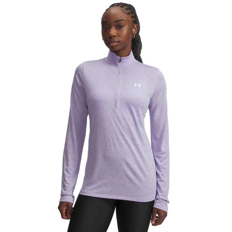 Image of Under Armour Tech Half Zip Top Womens Transparent female 10 (S)