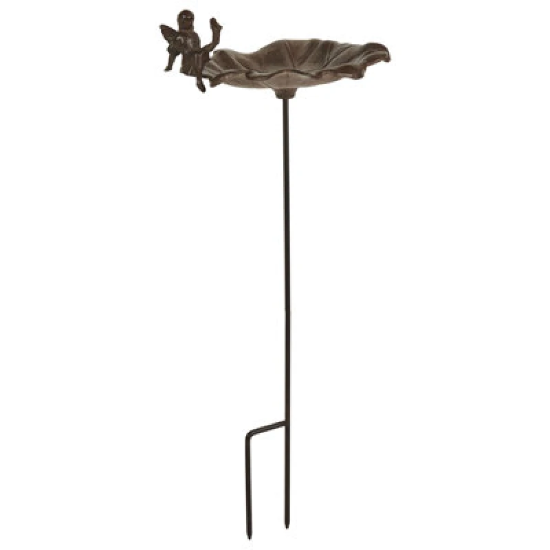 Image of Beliani Retro Bird Bath Magpie Brown