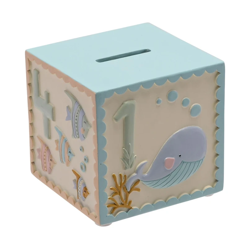 Image of Petit Cheri Petit Cheri Resin Sea Cube Money Box Multi
