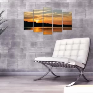 Image of 5PMX-055 Multicolor Decorative MDF Painting (5 Pieces)