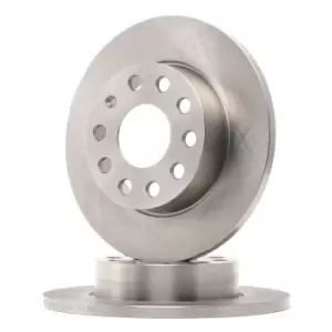 Image of FERODO Brake disc DDF1276 Brake rotor,Brake discs VW,AUDI,SKODA,Golf V Schragheck (1K1),TOURAN (1T1, 1T2),GOLF VI (5K1)