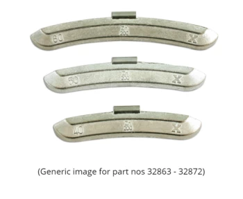 Image of Wheel Weights for Steel Wheels 50gram Box of 50 Connect 32872