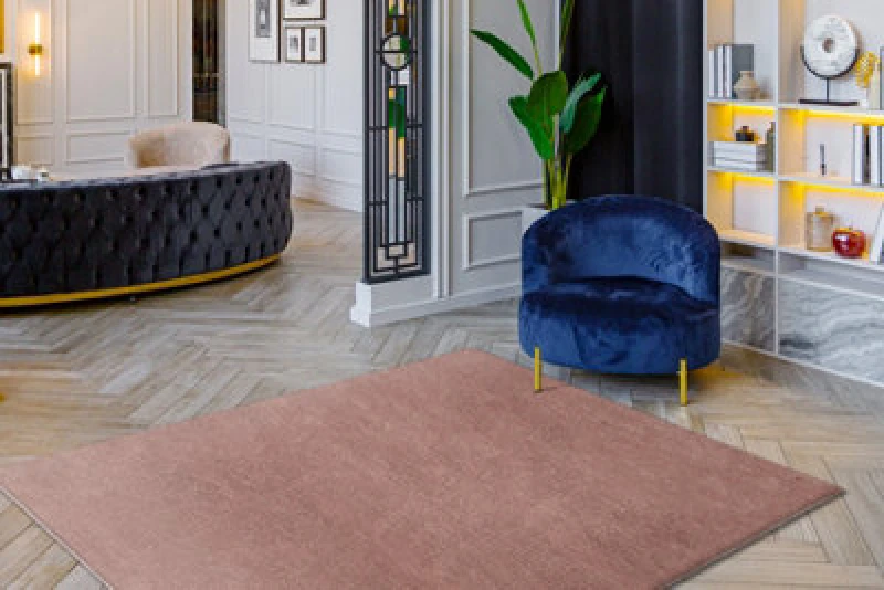 Image of RugsX Carpet Visco Pink 8 Plush, Imitation Of Rabbit Fur 60X100 Cm