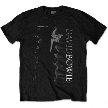 Image of David Bowie - Distorted Unisex Medium T-Shirt - Black