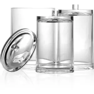 Image of Cosmetic Jar Organiser Trio Clear - Pukkr