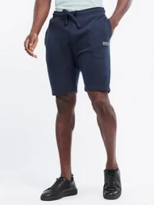Image of Barbour International Sport Track Jersey Shorts, Navy, Size L, Men
