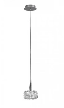 Image of Ceiling Pendant 1 Light G9 Small, Polished Chrome