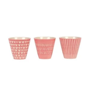 Image of Sass & Belle Mini Pink Planters (Set of 3)