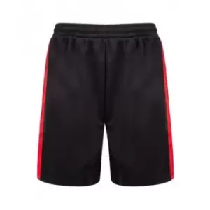 Image of Finden and Hales Mens Knitted Shorts (XXL) (Black/Red)