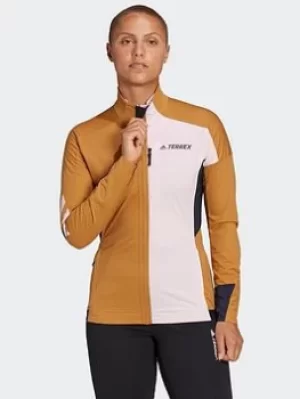 Image of adidas Terrex Xperior Cross-country Ski Soft Shell Jacket, Blue, Size S, Women