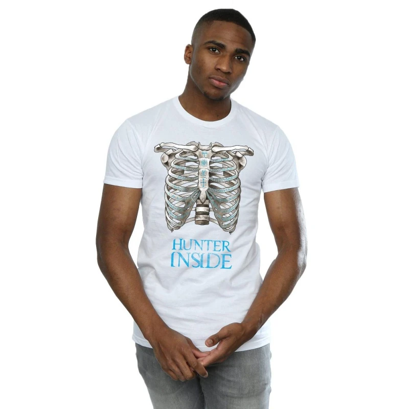 Image of Supernatural Supernatural Men Hunter Inside T-Shirt in White Size: Small White S Male 5057245672528