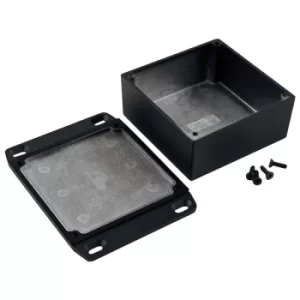 Image of Hammond 1590WYFLBK Watertight Diecast Enclosure Flanged Lid 92 x 9...