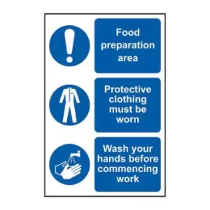 Image of This is A Food Production Area/Protective Clothing Must Be - Sav (200 x 300mm)