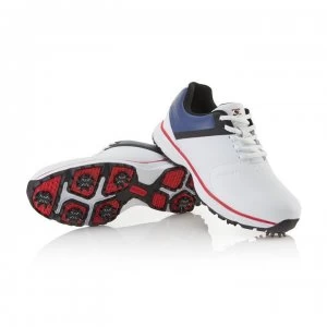 Image of Stuburt II Spiked Golf Shoes - White/Navy