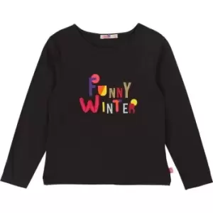 Image of Billieblush Girls Grey jersey T-Shirt - Grey