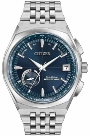 Image of Mens Citizen Satellite Wave-World Time GPS Radio Controlled Watch CC3020-57L