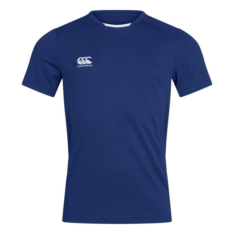 Image of Canterbury Canterbury Men Club Dry T-Shirt in Blue Size: X-Small Blue XS Male 5063806453482