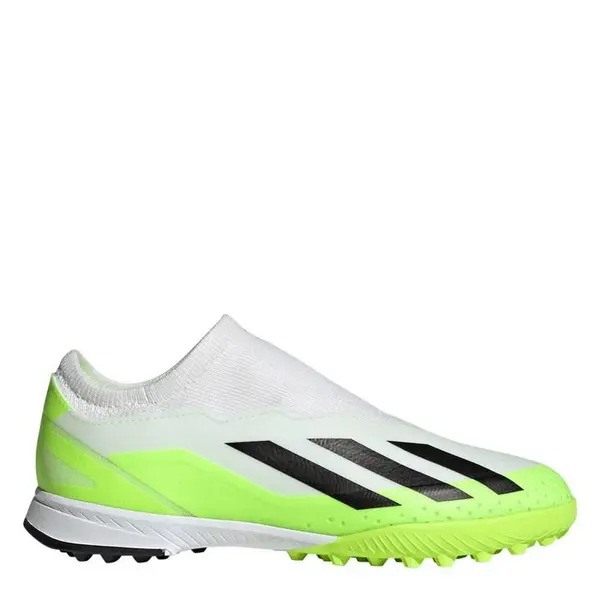 Image of adidas X Crazyfast League Childrens Laceless Astro Turf Football Boots Astro Turf Football Boots C10 (28) Yellow 08014513100