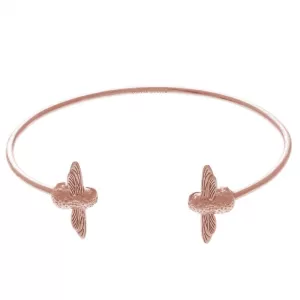 Image of Ladies Olivia Burton Rose Gold Plated Double Bee Bangle Rose Gold OBJ16AMB02