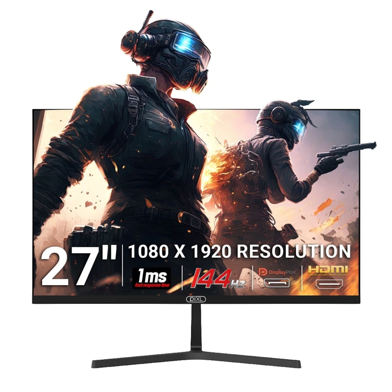 Image of piXL piXL 27" Full HD 144Hz Gaming Monitor with Speakers (PX27B221S) MOPIX-PX27B221S