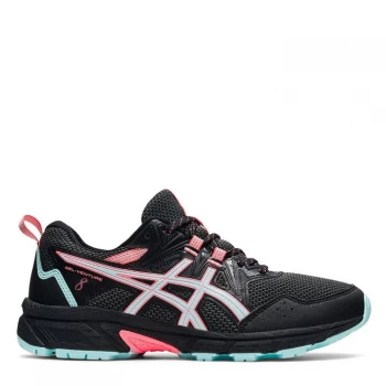 Image of Asics Gel Venture 8 Ladies Trail Running Shoes - Black/Blue