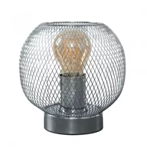 Image of Axton Wire Mesh Table Lamp in Chrome