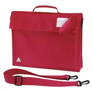 Image of Quadra Junior Book Bag With Strap (Pack of 2) (One Size) (Bright Red)