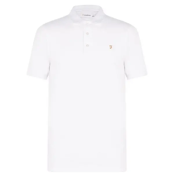 Image of Farah Blanes Short Sleeve Polo Shirt Small Blue 54286822350