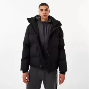 Image of Everlast Logo Puffer Jacket - Black