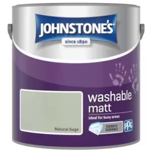 Image of Washable Matt Emulsion Natural Sage 2.5 Litre - Johnstones
