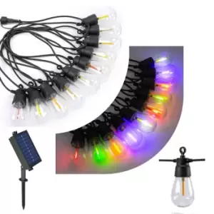 Image of Ener-J Solar RGB Meteor Show String Lights, 10 Meters 10 Lamps, IP44
