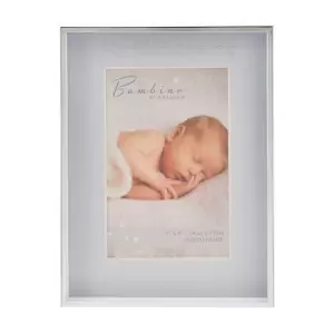Image of Downtown Silver Colour 4 x 6 Photo Frame Christening Day - Blue