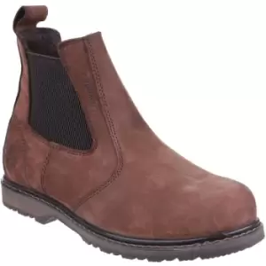 Image of Amblers Mens AS148 Sperrin Pull On Safety Dealer Boots (9 UK) (Brown) - Brown