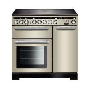 Image of Rangemaster EDL90EIIVC 117320 Encore Deluxe 90cm Induction Range Cooker IvoryChrome