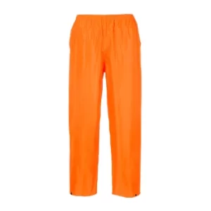 Image of Classic Mens Water Splash Rain Trousers Orange S