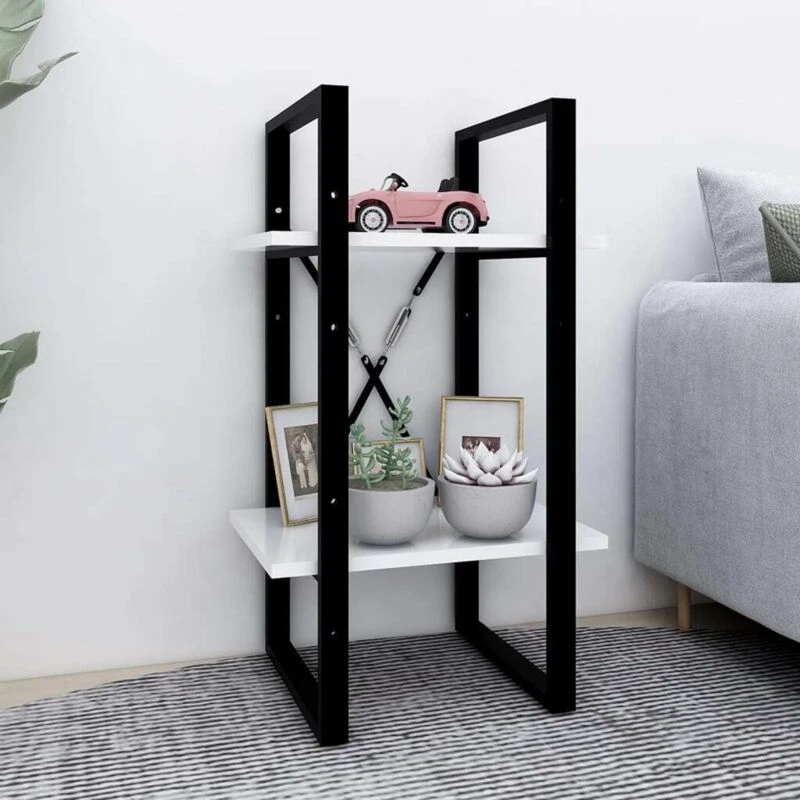 Image of VIDAXL Vidaxl - 2-Tier Book Cabinet White 40x30x70cm Engineered Wood 8720286566978