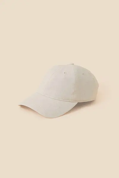 Image of Accessorize Twill Baseball Cap Natural
