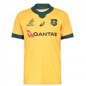 Image of Asics Australia Home Jersey Mens - Gold